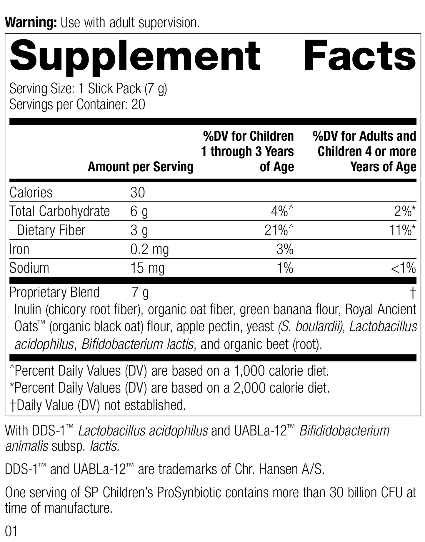 SP Children's® ProSynbiotic, 20 Count - Standard Process Inc