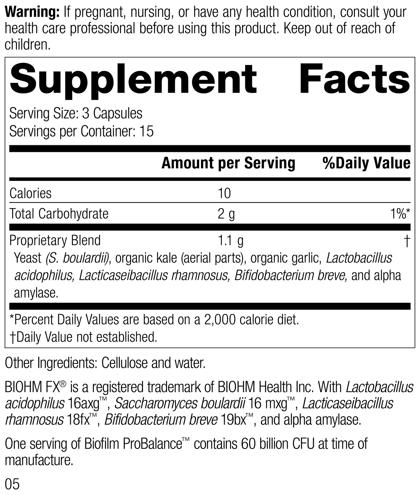 Biofilm ProBalance™, 45 Capsules - Standard Process Inc