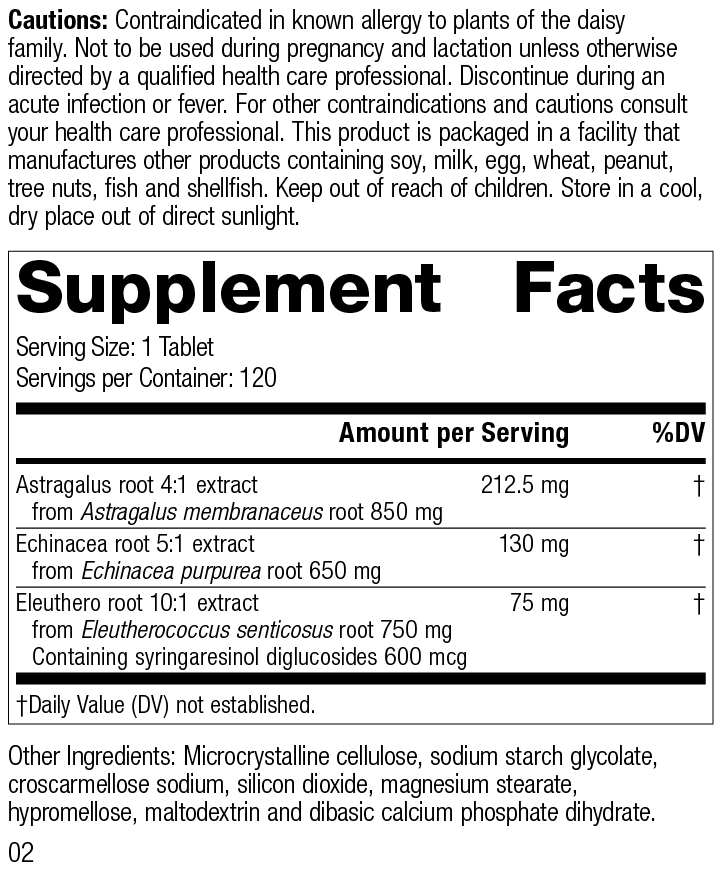 Astragalus Complex, 120 Tablets - Standard Process Inc