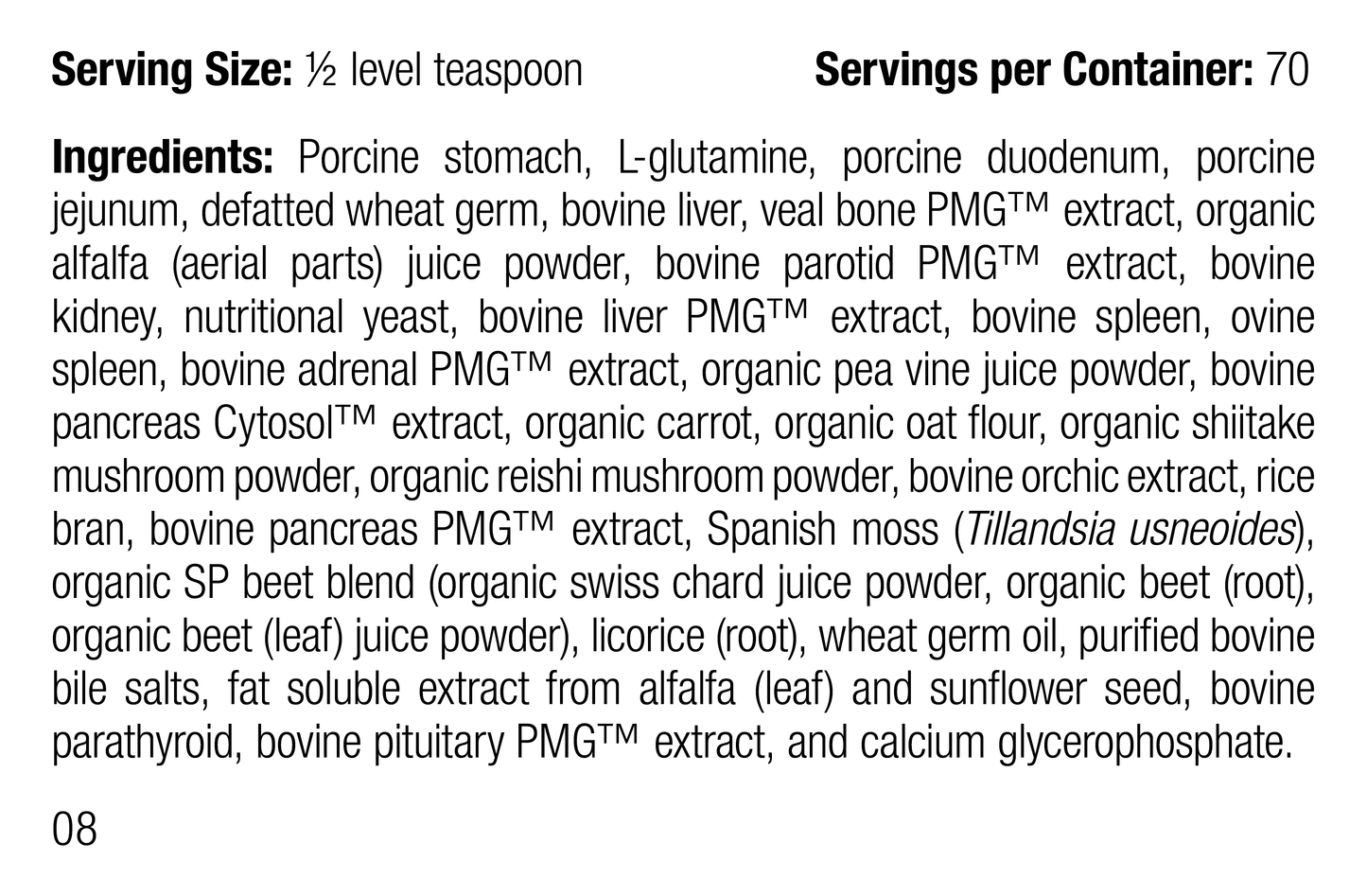 Canine Enteric Support, 3.9 oz (110 g) - Standard Process Inc
