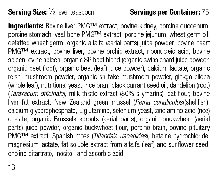 Canine Hepatic Support, 3.9 oz (110 g) - Standard Process Inc