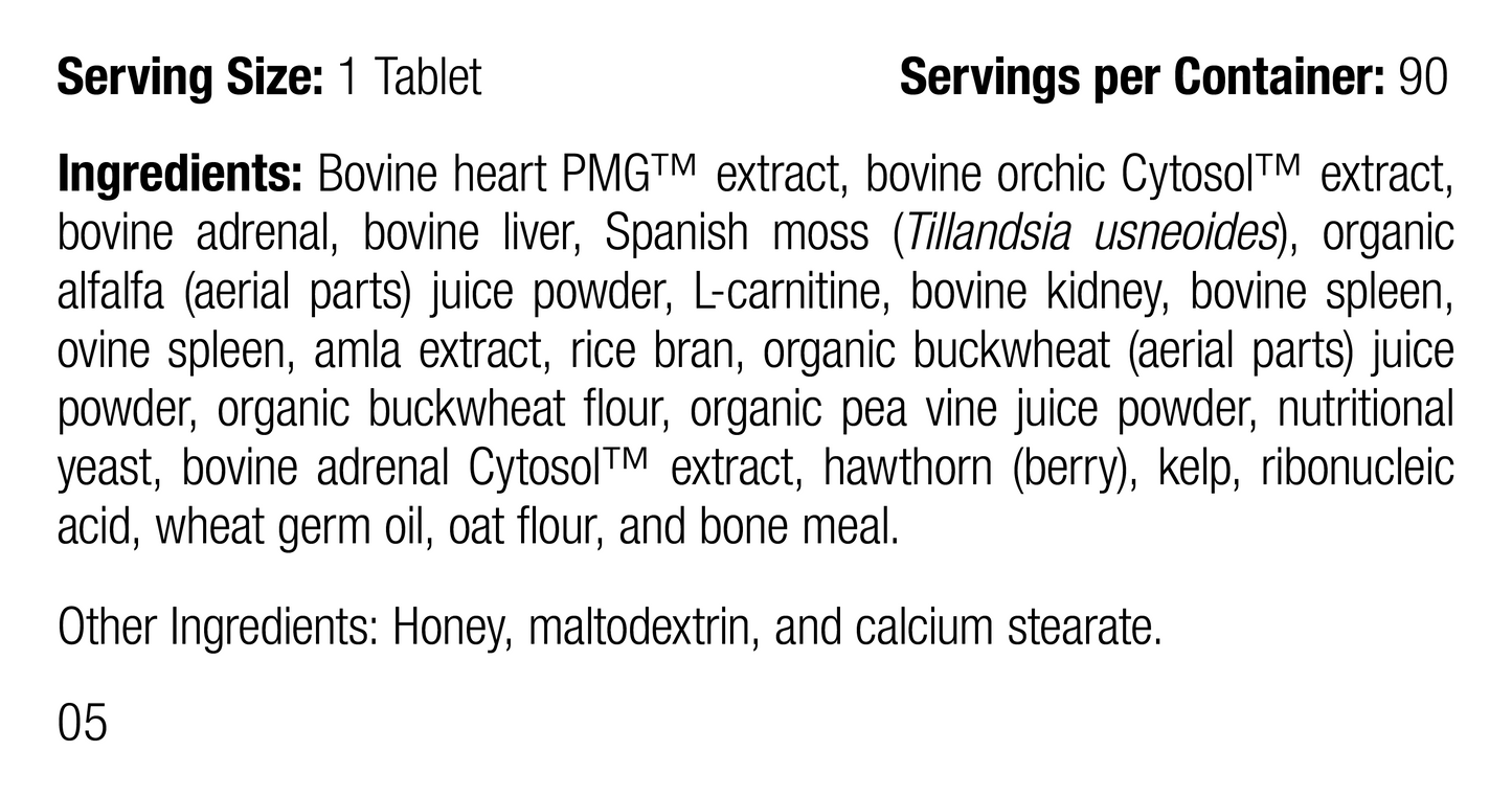 Feline Cardiac Support, 90 Tablets - Standard Process Inc