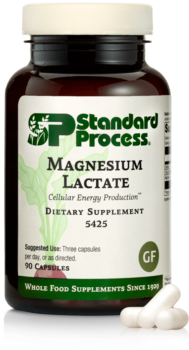 Magnesium Lactate, 90 Capsules - Standard Process Inc