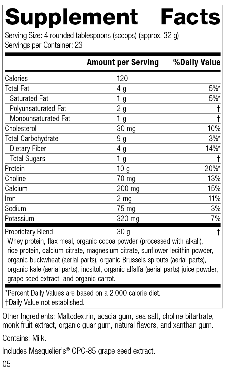 SP Complete® Chocolate, 26 oz (737 g) - Standard Process Inc