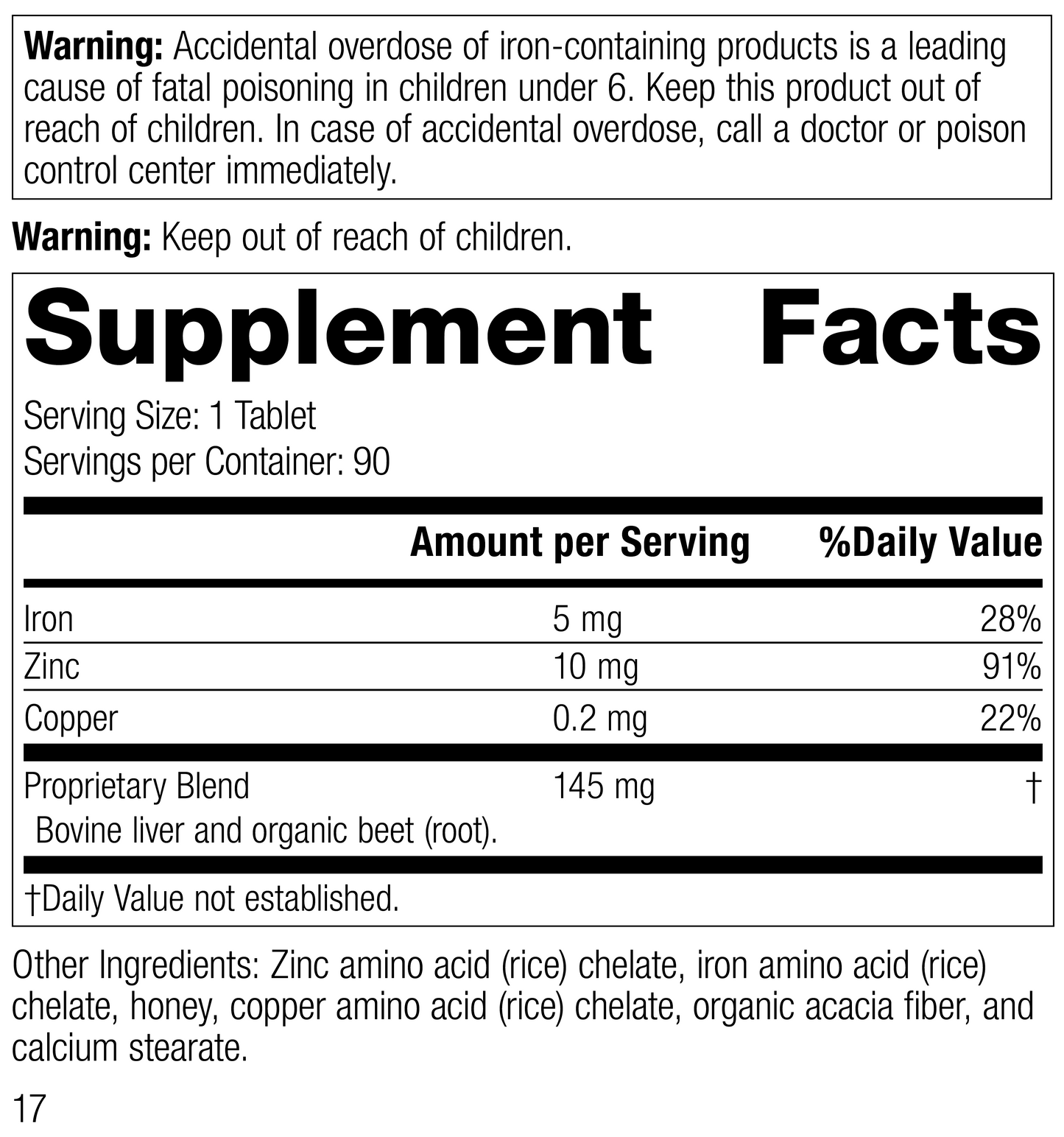 Zinc Complex, 90 Tablets - Standard Process Inc