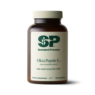 Okra Pepsin E3, 150 Capsules