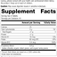Nutrition label for Whole Food Folate