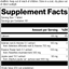 supplement fact label