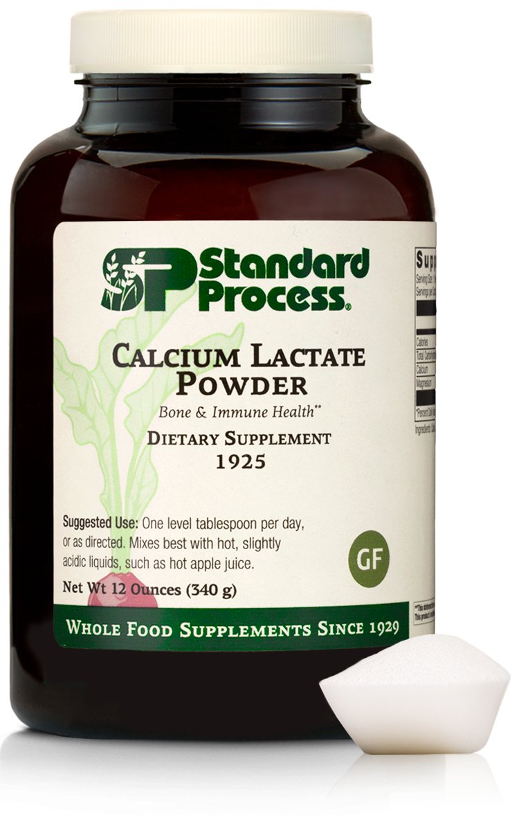 Calcium Lactate Powder, 12 oz (340 g) - Standard Process Inc