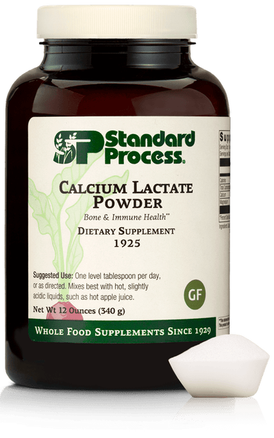 Calcium Lactate Powder, 12 oz (340 g) - Standard Process Inc