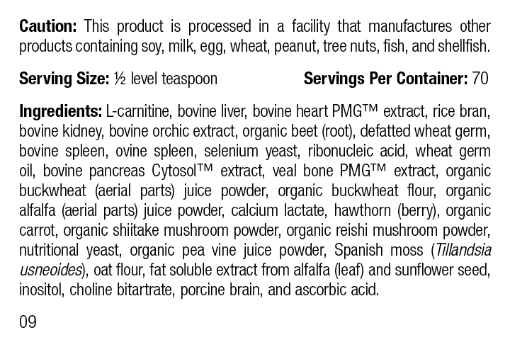 Canine Cardiac Support, 3.5 oz (100 g) - Standard Process Inc