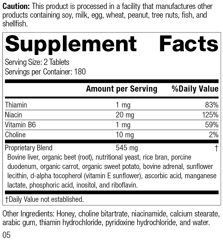 Cataplex® B - GF, 360 Tablets - Standard Process Inc