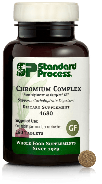 Chromium Complex, formerly known as Cataplex® GTF, 180 Tablets - Standard Process Inc