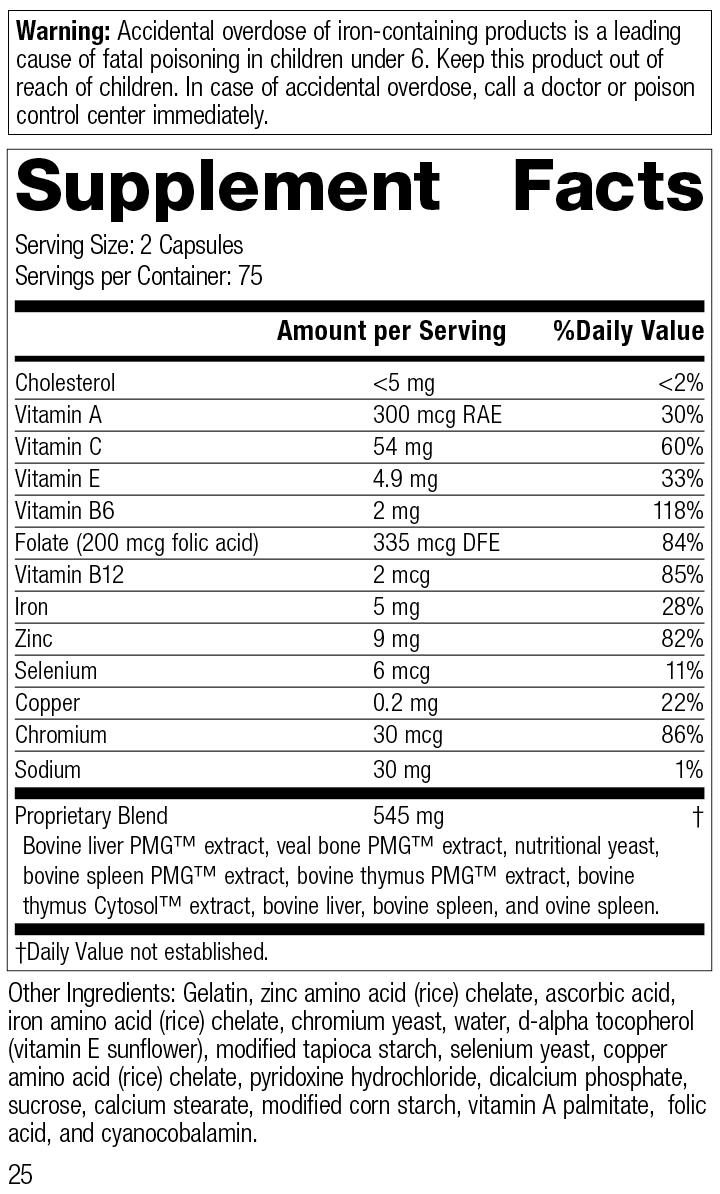 Immuplex®, 150 Capsules - Standard Process Inc