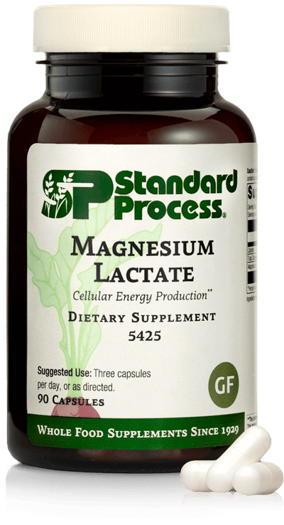 Magnesium Lactate, 90 Capsules - Standard Process Inc