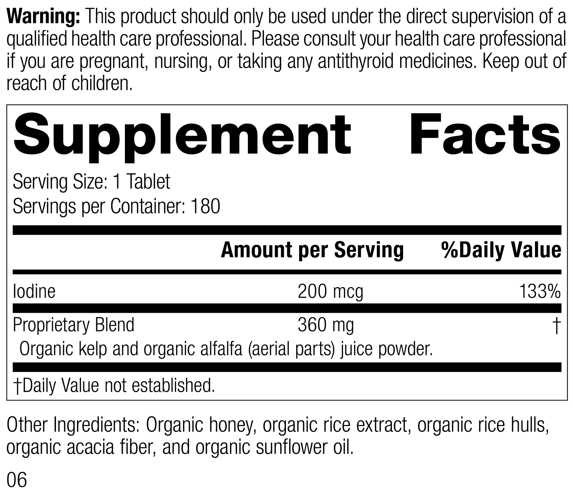 Organically Bound Minerals - Organic, 180 Tablets - Standard Process Inc