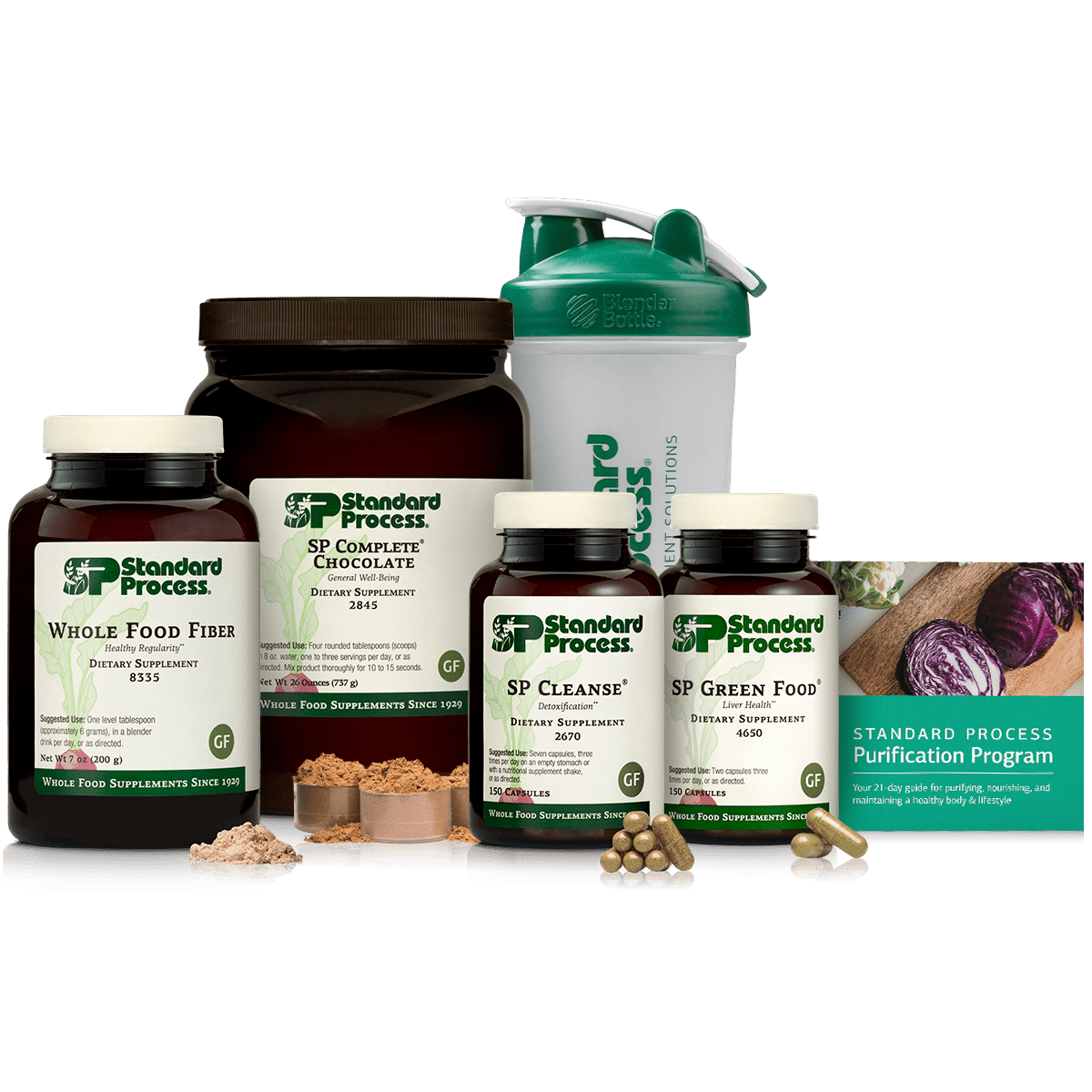 Purification Product Kit with SP Complete® Chocolate and Whole Food Fiber, 1 Kit With SP Complete Chocolat & Whole Food Fiber - Standard Process Inc