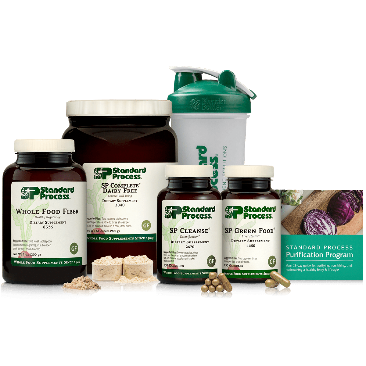 Purification Product Kit with SP Complete® Dairy Free and Whole Food Fiber, SP Complete Dairy Free and Whole Food Fiber - Standard Process Inc