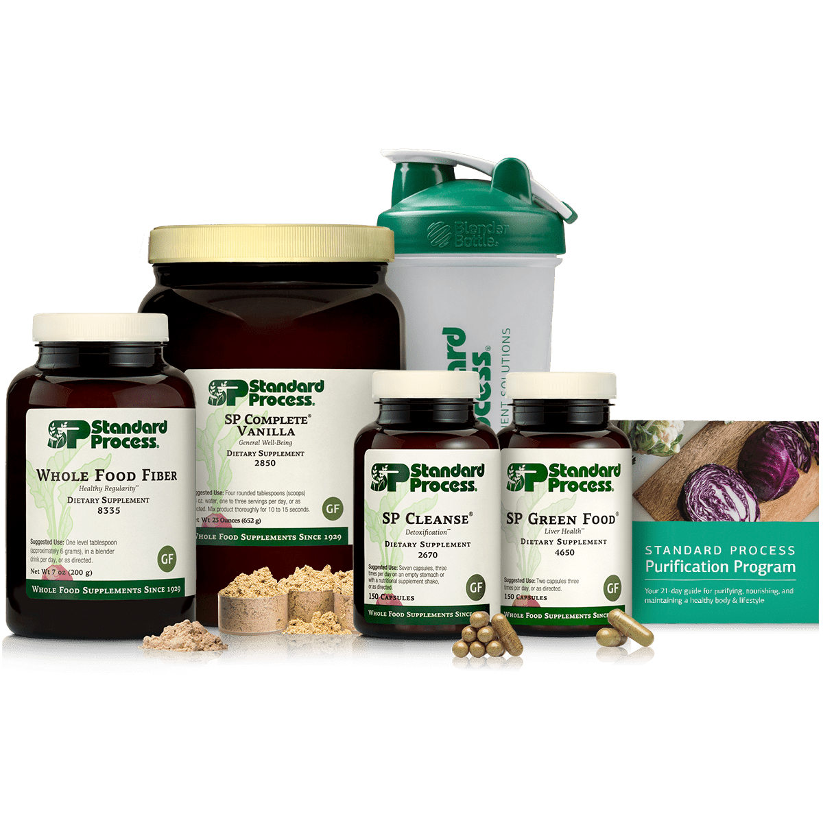 Purification Product Kit with SP Complete® Vanilla and Whole Food Fiber, 1 Kit With SP Complete Vanilla & Whole Food Fiber - Standard Process Inc