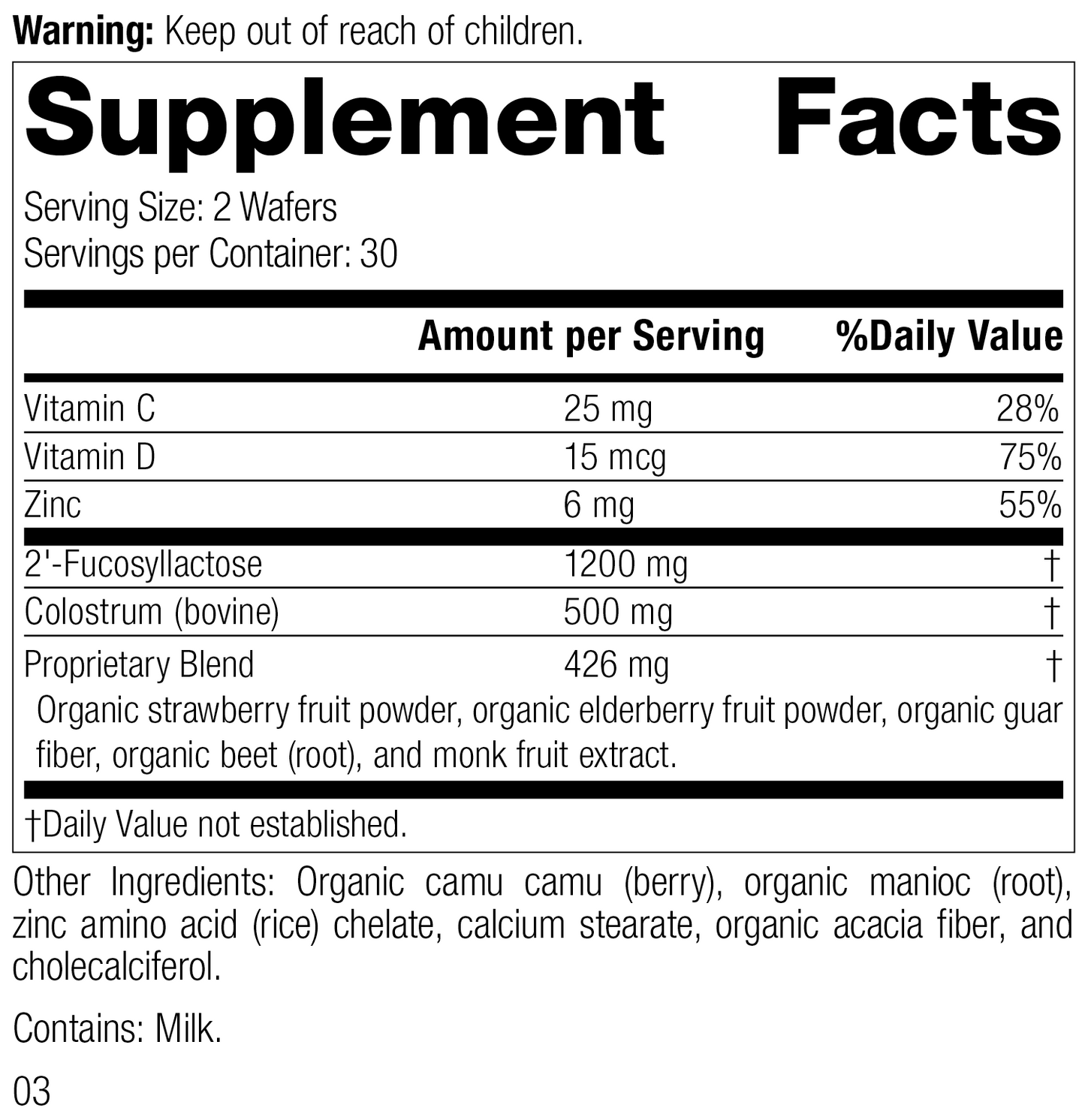 SP Children's™ Immune, 60 Wafers - Standard Process Inc