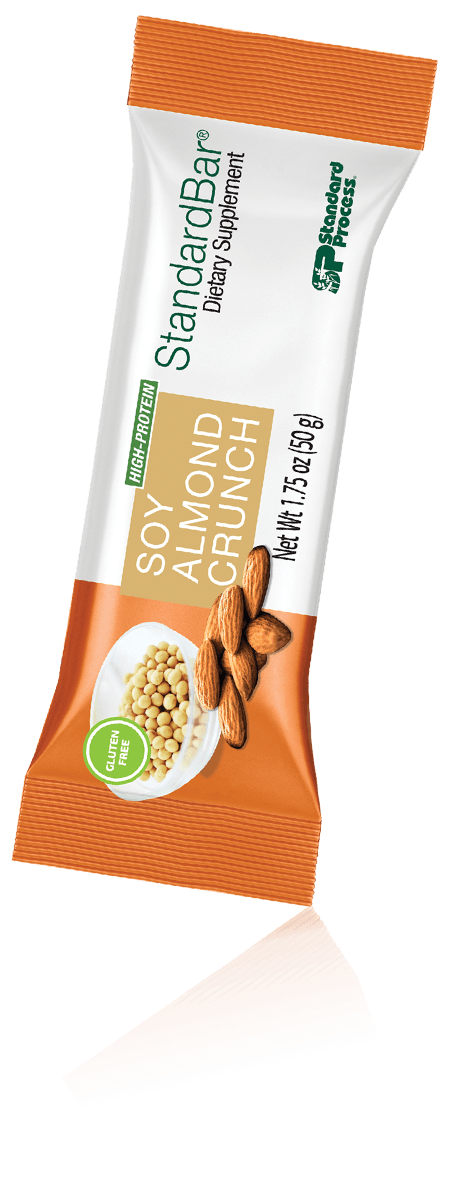 StandardBar® - Soy Almond Crunch, 18 1.75 oz. (50 g) Bars - Standard Process Inc