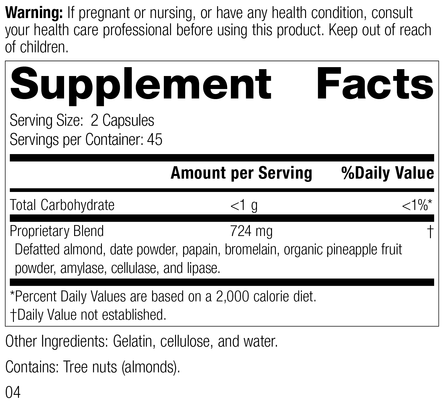 Zymex® II, 90 Capsules - Standard Process Inc